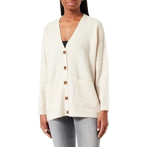 Zeitlich begrenztes Angebot: PIECES Damen Pcjuliana Ls Loose Knit Cardigan Noos Cp, Whitecap Gray,L von 38.09 € auf 38.09 € (0.00% Rabatt)