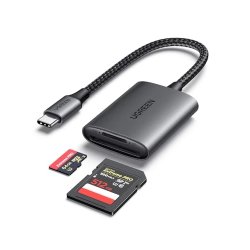 Offerta a tempo: UGREEN Lettore di Schede SD USB C in Alluminio SD Card Reader (SD 4.0) - 31% da 26.99 € a 18.50 €