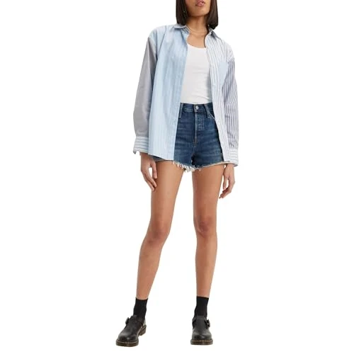 Offerta a tempo: Levi's 501 Original Shorts, Pantaloncini di jeans Donna, Third Try, 24W - 32% da 65.00 € a 44.50 €