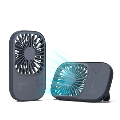 Zeitlich begrenztes Angebot: JISULIFE Tragbarer Ventilator, Mini-Ventilator, wiederaufladbarer USB-Ventilator mit 3 Geschwindigkeiten, batteriebetriebener Wimpernventilator für Mädchen Kinder Frauen Männer Reisen Blau von 12.06 € auf 10.25 € (15% Rabatt)