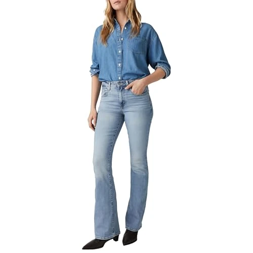 Levi's 726 High Rise Flare, Donna, Blue Wave Light, 27W / 32L