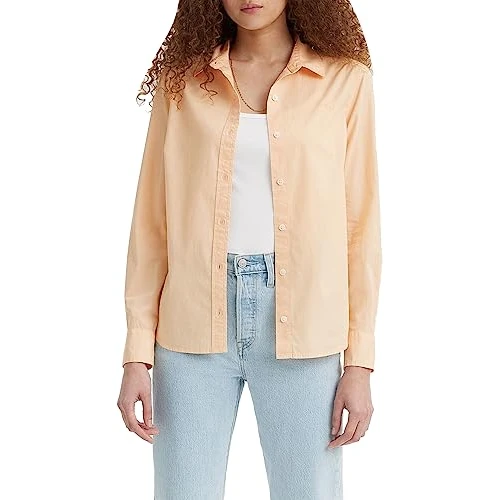 Zeitlich begrenztes Angebot: Levi's Damen New Classic Fit Bw Shirt Hemd, Almond Cream, XXS von 86.97 € auf 17.17 € (80.26% Rabatt)