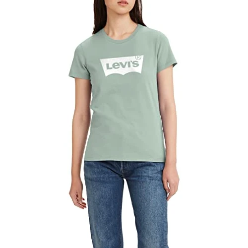 Oferta ograniczona: Levi's The Perfect Tee T-Shirt Kobiety, Batwing Granite Green, XXS z 54.57 EUR na 54.57 EUR (znizka 0%)