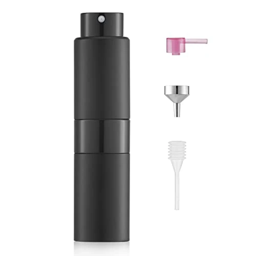 Limited-time offer: Toureal Travel Perfume Atomiser Refillable, 20ml Spray Bottle,Black from 9.99 £ to 9.99 £ (save 0.00%)