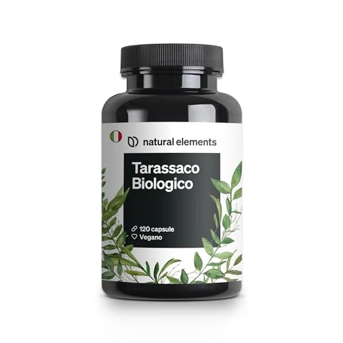 Offerta a tempo: Tarassaco Biologico – 120 capsule – 1.000 mg di estratto di radici di tarassaco/2 capsule – rapporto 10 : 1 ad alto dosaggio – vegano, elevata biodisponibilità, senza additivi inutili - 20% da 19.99 € a 15.99 €