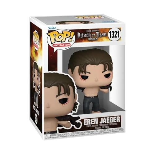 Funko POP! Animatie: AoT - Eren Jaeger Jeager - Attack on Titan - Verzamelbaar Vinyl Figuur - Cadeau Idee - Officiële Merchandise -Anime Fans - Model Figuur voor Verzamelaars