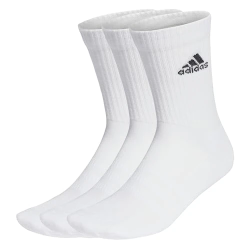 Limitiertes Angebot: adidas Unisex Cushioned Crew Socken, 3 Paar White/Black 43-45 von 13.00 EUR auf 6.99 EUR (Spare 46%)