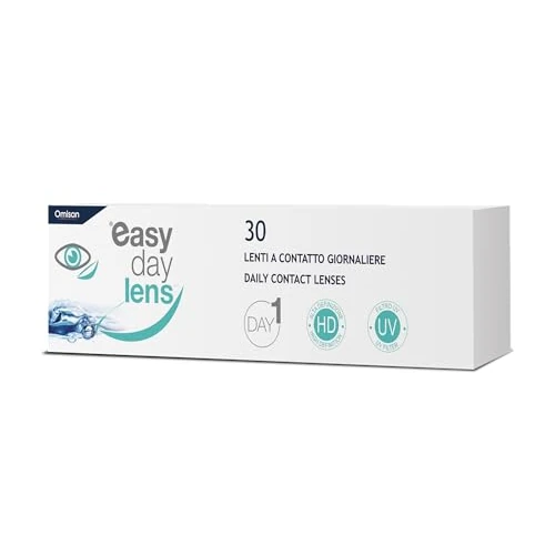 Offerta a tempo: Easy Day Lens, 30 Lenti A Contatto monouso Giornaliere per la correzione della miopia, -0,75 - 16% da 20.99 € a 17.63 €