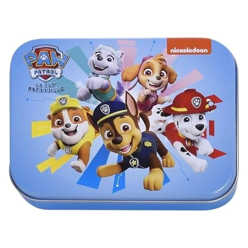 Paw Patrol Cerotti Bambini – 24 Cerotti Colorati Waterproof & Ipoallergenici in Scatola di Metallo – Ideali per Scuola, Viaggi, Attività Outdoor e Primo Soccorso – Delicati su Pelle Sensibile