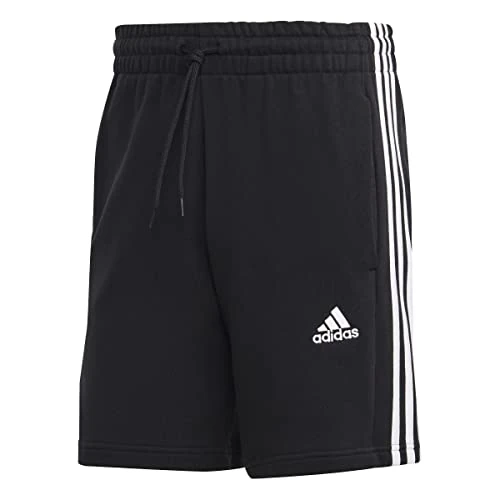 Oferta limitada: adidas Hombre Essentials French Terry 3-Stripes Shorts, Black, M de 33.00 EUR a 20.50 EUR (ahorro 38%)