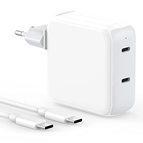 Offerta a tempo: Caricatore USB C da 67W Compatibile con MacBook Air MacBook Pro 13 14 15 16 Pollici 2024 2023 2022 2021 2020 2019 2018, 2024 iPad Pro Air, 2Porte Alimentatore con Cavo di Ricarica 2M/6.6FT - 0.00% da 31.99 € a 31.99 €