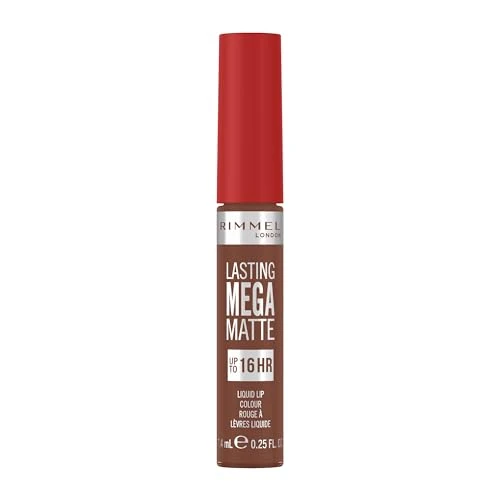 Rimmel London Lasting Mega Matte Liquid Lipstick, Long Lasting, Hydrating, Vegan Formula – 725 – Love Bite, 7,4 ml