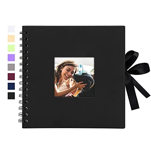 Zeitlich begrenztes Angebot: Vienrose Fotoalbum Scrapbook Album 20,5x20,5 cm 40 Schwarze Seiten von 12.99 € auf 12.99 € (0.00% Rabatt)