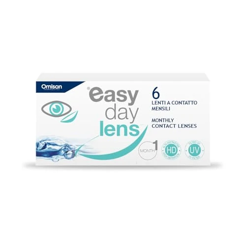Offerta a tempo: Easy Day Lens, 6 Lenti A Contatto Mensili per la correzione della miopia, -5,25 - 12% da 24.29 € a 21.32 €
