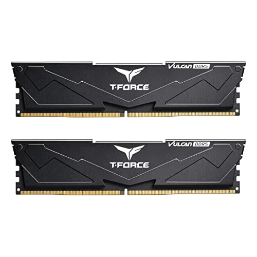 Zeitlich begrenztes Angebot: TEAMGROUP T-Force FLBD532G6000HC38ADC01 Vulcan DDR5 32GB (2x16GB) 6000MHz (PC5-48000) CL38 Desktop-Speichermodul RAM (schwarz) von 446.11 € auf 140.79 € (68% Rabatt)