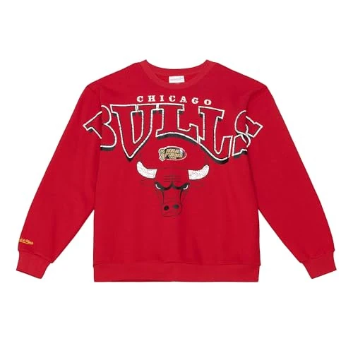 Mitchell & Ness NBA Fashion Hoodie Crew, rood, Chicago Bulls, M