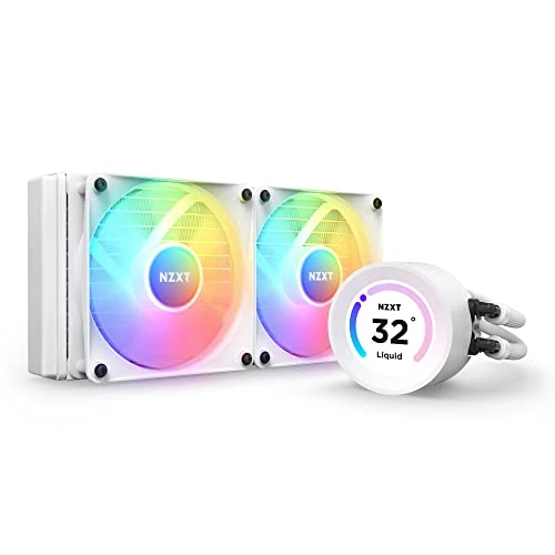 Oferta limitada: NZXT Kraken Elite 240 RGB - AIO Refrigeracion liquida PC para procesador de 240 mm Disipador de calor CPU caja PC - Pantalla LCD 2,36” Personalizable - 2 Ventiladores RGB - Color Blanco - RL-KR24E-W1 de 269.90 EUR a 119.99 EUR (ahorro 56%)