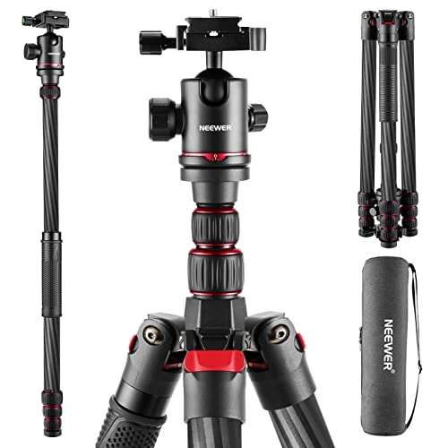 Offerta a tempo: NEEWER N55CR Aggiornato 80.7" Fibra di Carbonio Treppiede Monopiede - 0.00% da 125.99 € a 125.99 €