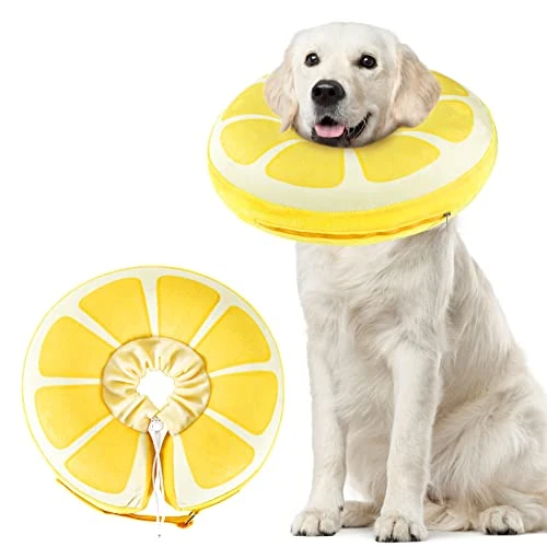 Tijdelijke aanbieding: SuplutuX Opblaasbare Halsband voor Honden en Katten – Zachte Kraag met Trekkoord, Voorkomt Likken en Krabben na Operaties of Verwondingen, Instelbaar, L van 19.99 € naar 19.99 € (0.00% korting)