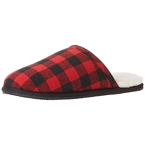 Oferta limitada: Amazon Essentials Zapatilla Cómoda Hombre, Negro Rojo Cuadros de Vichy, 41 EU de 23.50 € a 23.50 € (ahorro 0.00%)