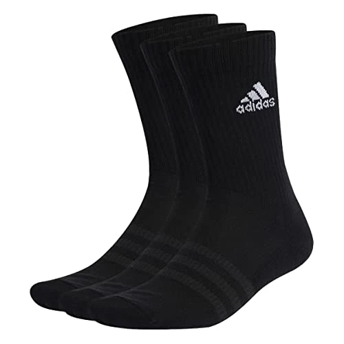 Oferta limitada: adidas Unisex niños Cushioned Crew Socks 3 Pairs, Black / White, 7-8 Years de 13.00 EUR a 5.99 EUR (ahorro 54%)