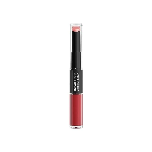 Limited-time offer: L'Oréal Paris Infaillible 2-Step 501 Timeless Red, Lipstick for 24 Hours Full Lips with Moisturising Lip Care Balm, 6.0 ml from 8.75 GBP to 8.75 GBP (save 0%)