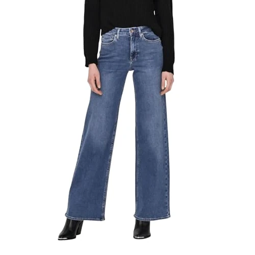 Offre limitée : ONLY Jean à Coupe Large ONLMADISON Taille Haute Wide Leg Fit Jeans de 49.99 EUR à 39.99 EUR (remise 20%)