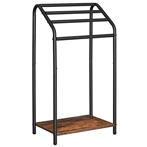 Tijdelijke aanbieding: HOOBRO vrijstaande handdoekenrek, grote handdoekenstandaard met 4 handdoekrekken, 41,5 x 28,5 x 79,5 cm, kledingrek voor kleding, badhanddoeken, dekens, rustiek bruin en zwart EBF64LB01 van 42.99 EUR naar 42.99 EUR (korting 0%)