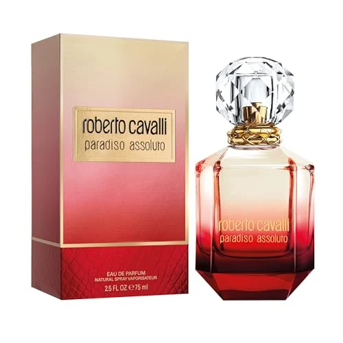 Roberto Cavalli Paradiso Assoluto, Eau de Parfum pour Femme, Parfum épicé et floral, 75 ml