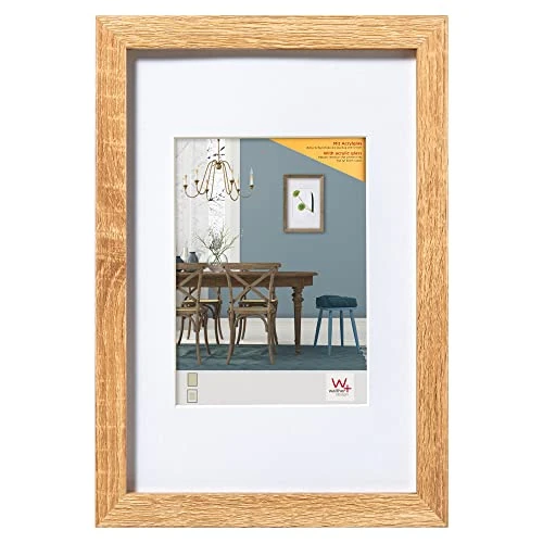 Offerta a tempo: walther design Fiorito EFX050E - Cornice in legno, vetro sintetico e passepartout, 40 x 50 cm, rovere chiaro - 0.00% da 43.77 € a 43.77 €