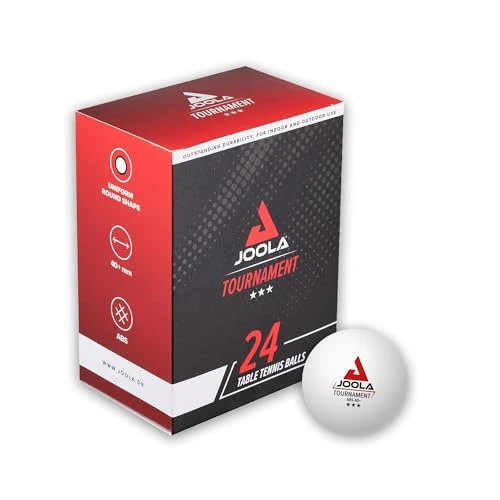 Oferta limitowana: JOOLA Piłki do tenisa stołowego Tournament, wybrane, średnica 40 mm, 3-gwiazdkowe, piłki do tenisa stołowego, do użytku wewnątrz i na zewnątrz, białe, 24 sztuki z 34.90 zł na 34.90 zł (oszczędź 0.00%)