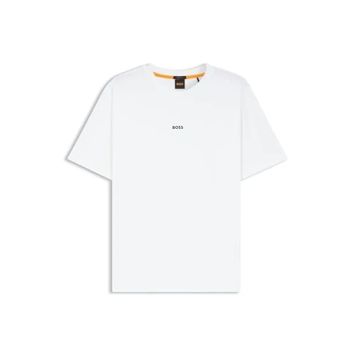 Limited-time offer: BOSS Mens TChup Logo-Print T-Shirt in Stretch Cotton from 45.00 £ to 31.50 £ (save 30%)