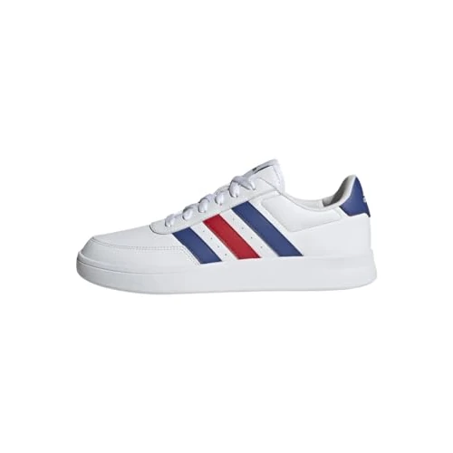 adidas Mężczyźni Breaknet 2.0 Shoes, White/Lucid Blue/Better Scarlet, 40 EU