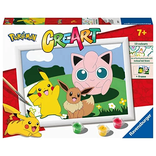 Limited-time offer: Ravensburger CreArt Pokemon Classics Paint By Numbers Kits for Children & Adults Ages 7 Years Up - Kids Craft Set from 17.98 GBP to 17.98 GBP (save 0%)