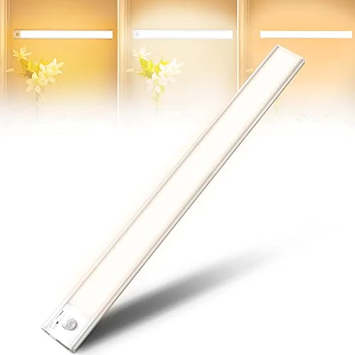 Offerta a tempo: AiQInu Luce Armadio 146 LED con Sensore Movimento, USB Ricaricabile Led Sottopensile,40cm Dimmerabile Lampada Armadio con Striscia Magnetica Adesiva per Cucina, Scale, Corridoi - 38% da 27.41 € a 16.99 €