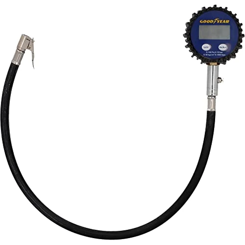 Zeitlich begrenztes Angebot: Goodyear Reifendruck-Prüfer mit digitaler Druckanzeige mit Beleuchtung, Messgerät für Auto, Motorrad, LKW, Messbereich: 0-10 bar, Schlauchlänge: 50 cm von 19.99 € auf 19.99 € (0.00% Rabatt)