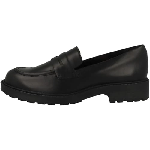 Clarks Damen Orinoco2 Penny Loafer, Black Leather, 37.5 EU