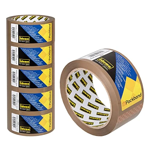 Zeitlich begrenztes Angebot: Idena 90129 - Klebeband braun, 50 mm x 66 m, 6 Rollen geräuscharmes Paketband, ideal für Umzug und Versand von 9.98 € auf 9.98 € (0.00% Rabatt)