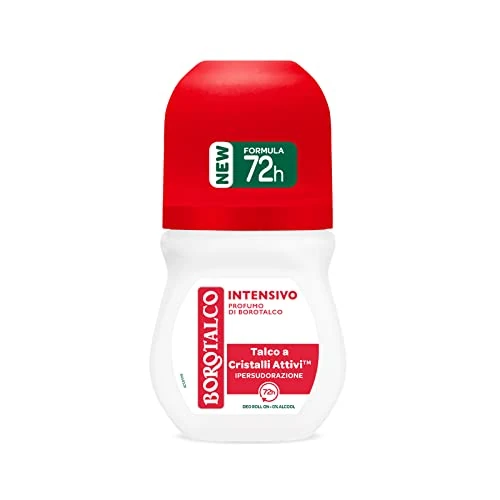 Beperkte aanbieding: Borotalco, Deodorant Roll-On Intensief, formule zonder alcohol en met talk met actieve kristallen, hyperzweten, poedergeur, 72 uur werkzaamheid, 1 fles met 50 ml van 7.74 EUR naar 7.74 EUR (besparing 0%)