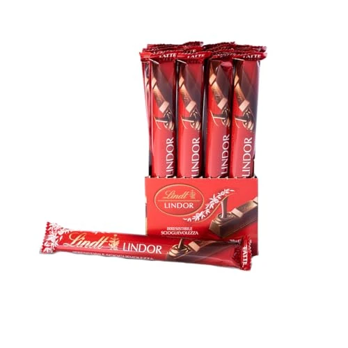 Offerta a tempo: Lindt LINDOR Snack Cioccolato al Latte, Formato 38g, 24 pezzi - 41% da 34.20 € a 20.20 €