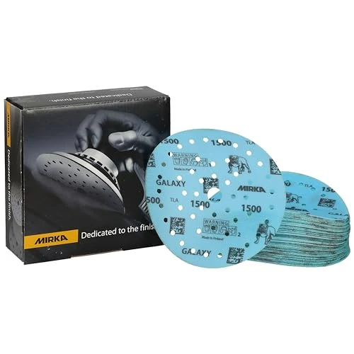 Offerta a tempo: Mirka carta abrasiva Galaxy 150mm a strappo grana 1500 50 pz - 55% da 65.88 € a 29.39 €