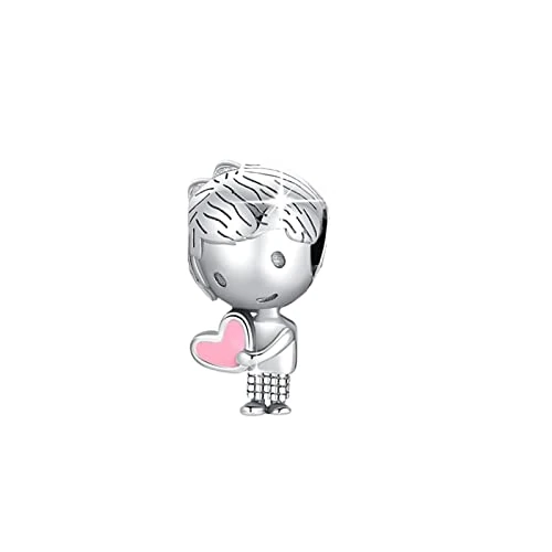 Offerta a tempo: Symretie Bead Charm Ciondolo Argento Sterling 925 con Cubic Zirconia Pendenti per Pandora Braccialetti, Compatibile con Braccialetti e Collane europei - 60.03% da 19.99 € a 7.99 €