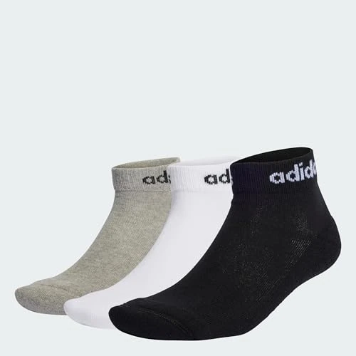Oferta limitada: adidas Unisex adulto Linear Ankle Cushioned Socks 3 Pairs, Medium Grey Heather / White / Black, 42-45 de 7.90 € a 7.90 € (ahorro 0.0%)