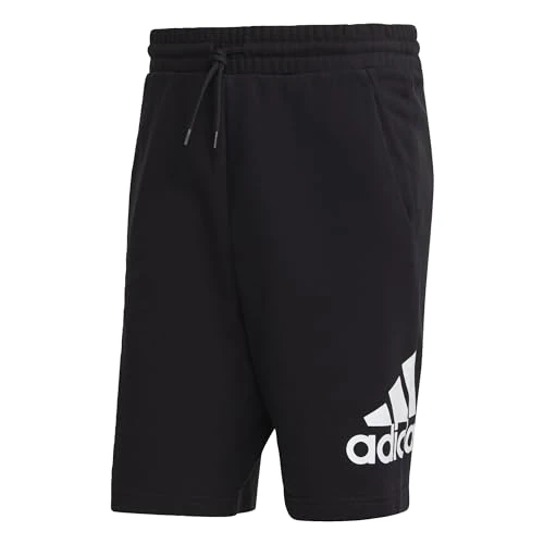 Adidas Herren Essentials Big Logo French Terry Shorts, Black, XL