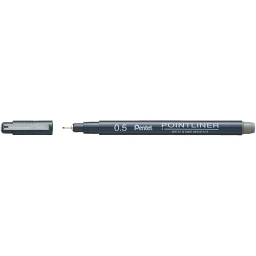 Limited-time offer: Pentel S20P Pointliner Fibre Tip Pen, Fineliner, 0.5mm Tip, Grey ink (Single Pen) from 4.50 GBP to 4.50 GBP (save 0%)