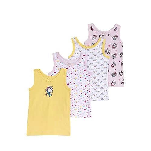 Limitiertes Angebot: Chicco, Unterhemden Mädchen, 4er-Pack, 100% Baumwolle, Kinderbekleidung für Mädchen, Designed in Italy von 24.99 EUR auf 15.72 EUR (Spare 37%)