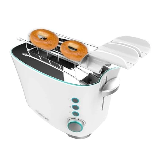 Oferta limitada: Cecotec Tostadora vertical Toast&Taste Double W, 650W, Doble Ranura ancha para 2 Tostadas, Fácil limpieza, Apagado y pop-up Automático, Incluye pinzas extracción, Bandeja recogemigas de 26.90 EUR a 26.90 EUR (ahorro 0%)