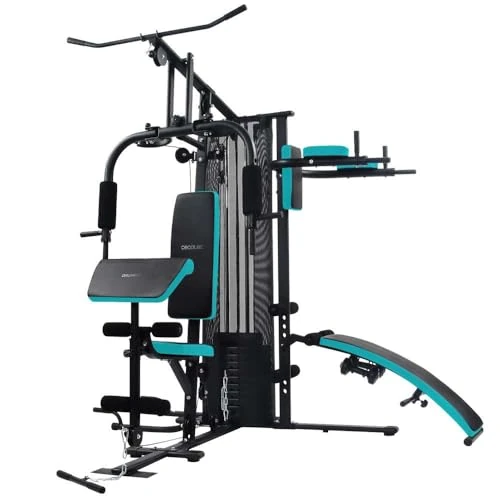 Cecotec Multi-functional Drumfit HomeGym 2000 Double 2 Stations, Weight Block Total 65 kg, Full-Body Workout, Padded Pads, Adjustable, Weight Max 150 kg