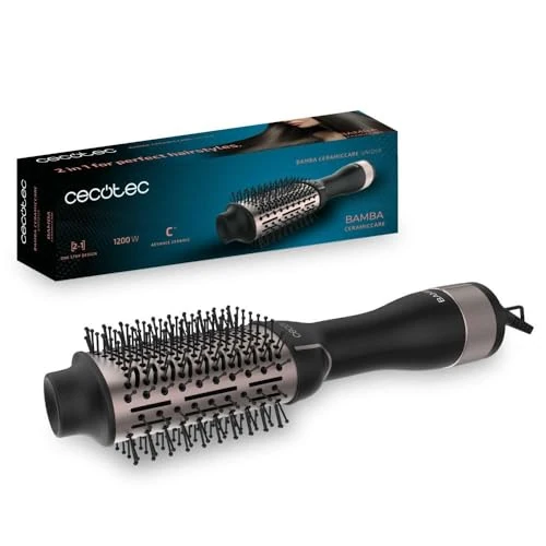 Limitiertes Angebot: Cecotec Volumenbürste Bamba CeramicCare Unique. 1200 W Leistung, 2 in 1: Haartrockner und Styler, Keramikbeschichtung, 2 Geschwindigkeiten und 3 Temperaturen, Luftstromfunktion. von 19.90 EUR auf 19.90 EUR (Spare 0%)