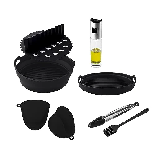 Oferta limitada: Cecotec Accesorios Freidora sin Aceite Cecofry Silicone Pack Accessories. Freidoras de Aire de 5-6,5 L, Incluye Molde, Separador de Comida, Guantes, Brocha, Pinzas y Botella Dispensadora de Aceite de 15.90 EUR a 11.89 EUR (ahorro 25%)